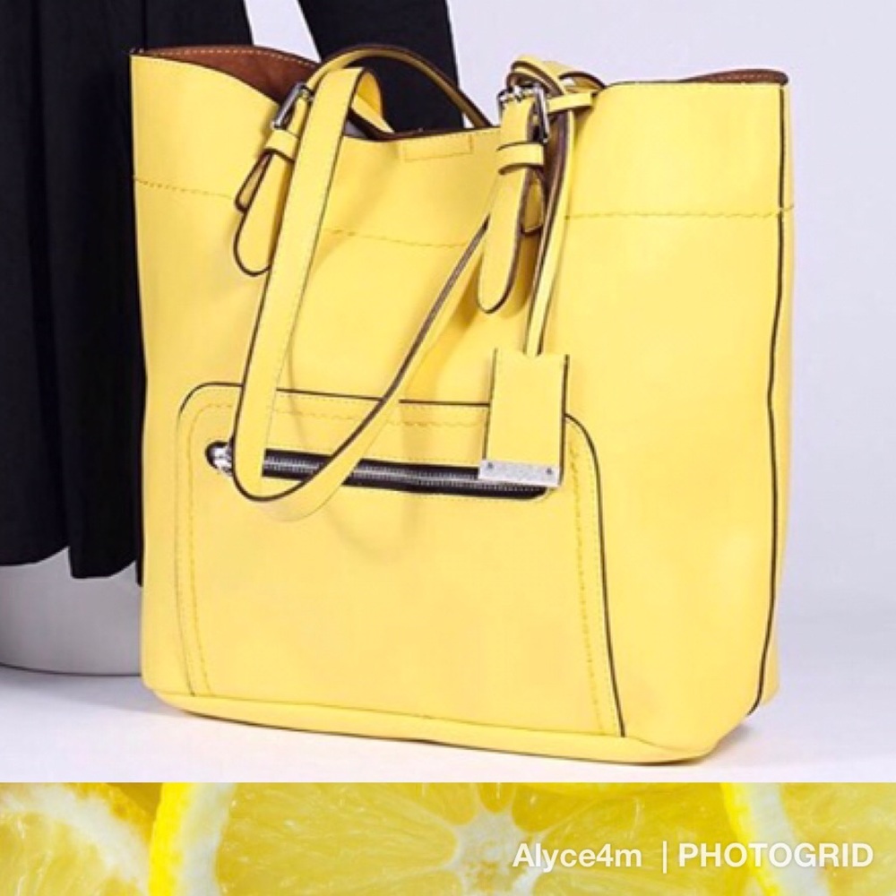 π LAST 1 π Lemon Bucket Tote π - Picture 5 of 8